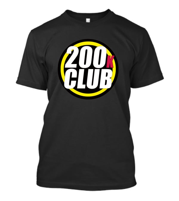200K Club Dark Edition Bold Yellow Circle T-Shirt