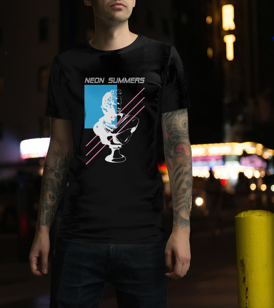 Neon Summers Apollo Bust T-Shirt