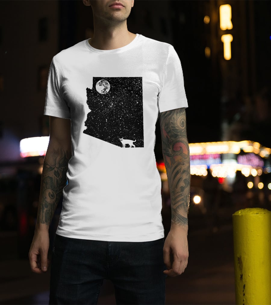 Arizona Cat Moon Silhouette 60047 T-Shirt
