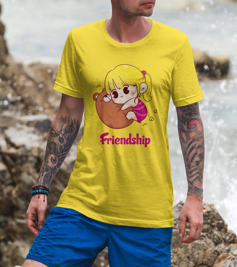 Friendship Baby Comfortable Bear Hug Illustration For Brother T-Shirt