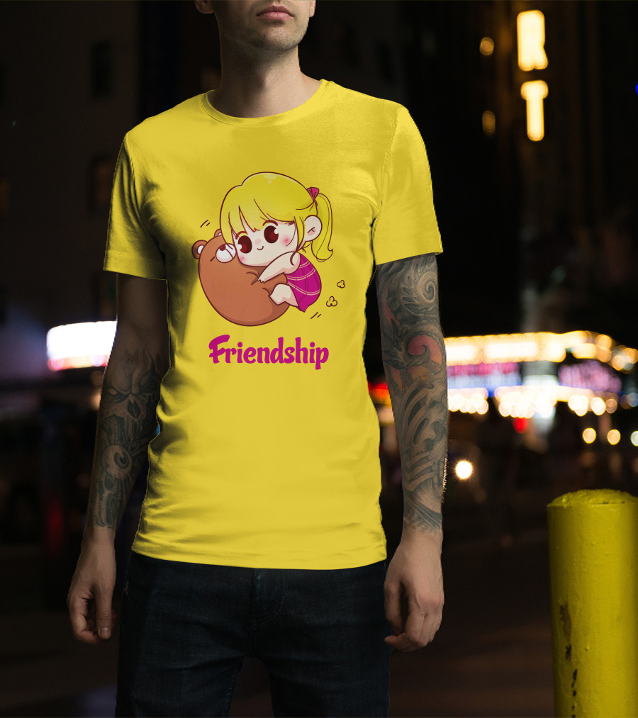 Friendship Baby Comfortable Bear Hug Illustration For Brother T-Shirt
