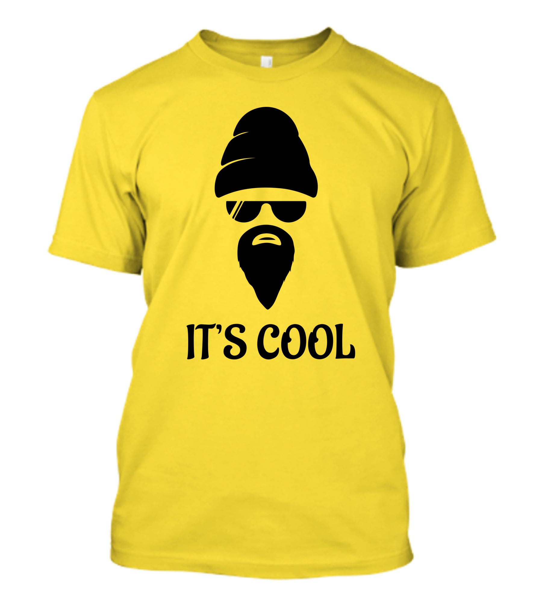 IT'S COOL Bearded Face Sunglasses Beanie T-Shirt