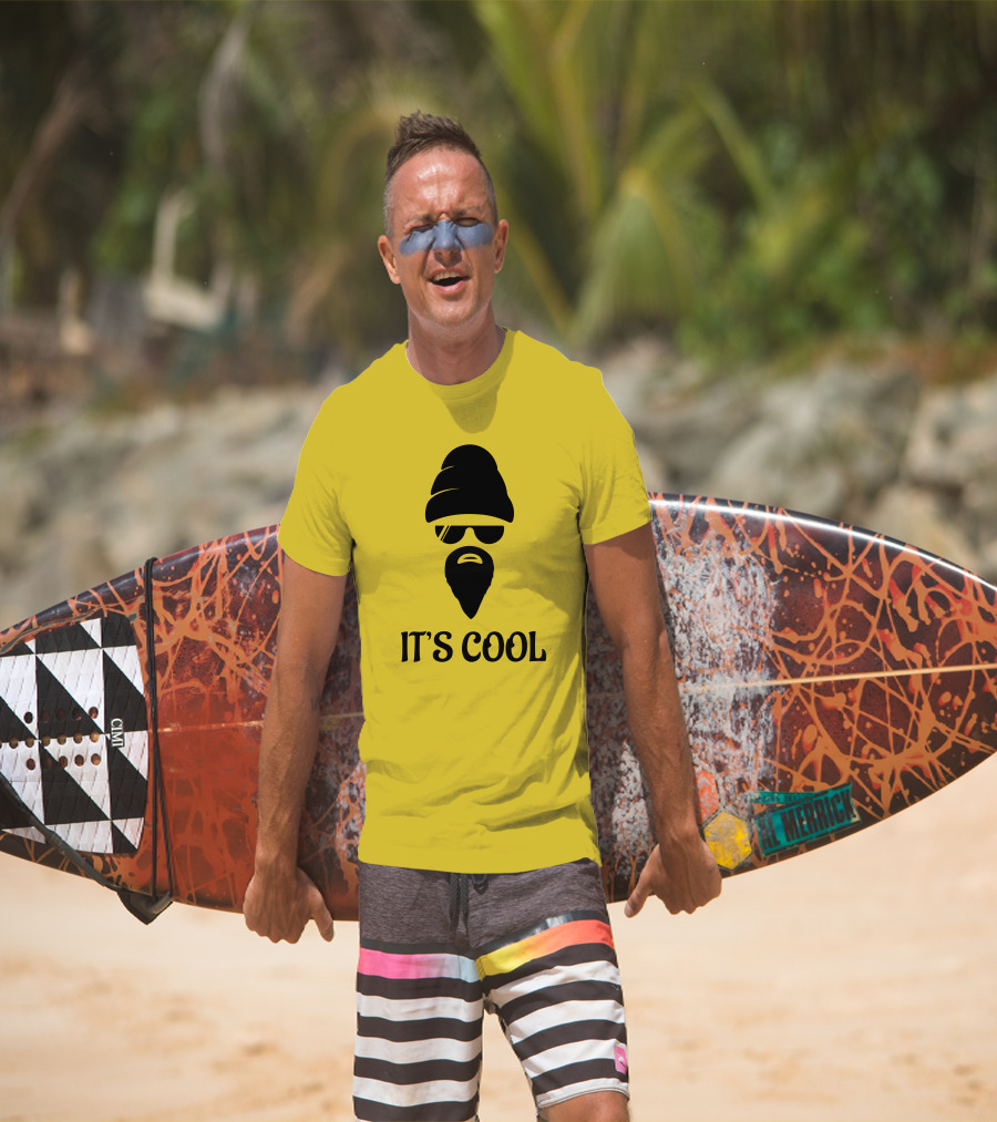 IT'S COOL Bearded Face Sunglasses Beanie T-Shirt
