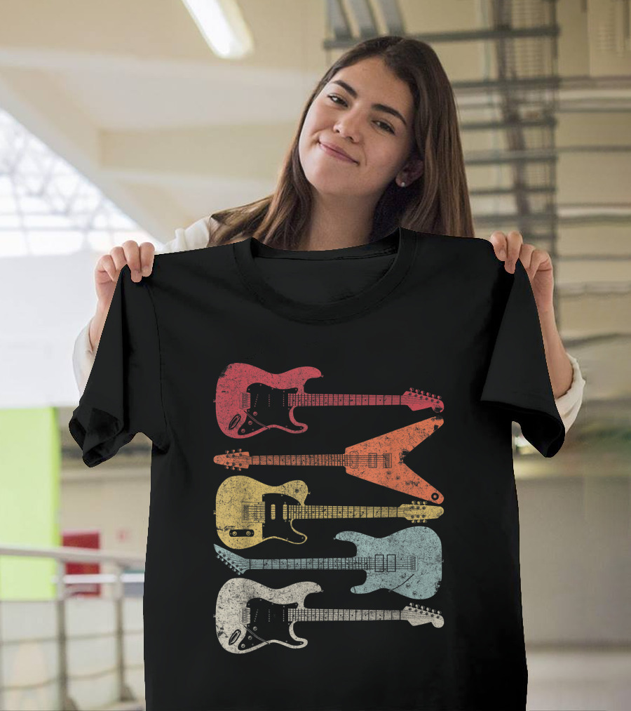 Retro Electric Guitar Collection T-Shirt