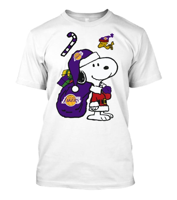 Los Angeles Lakers Snoopy Christmas Special T-Shirt