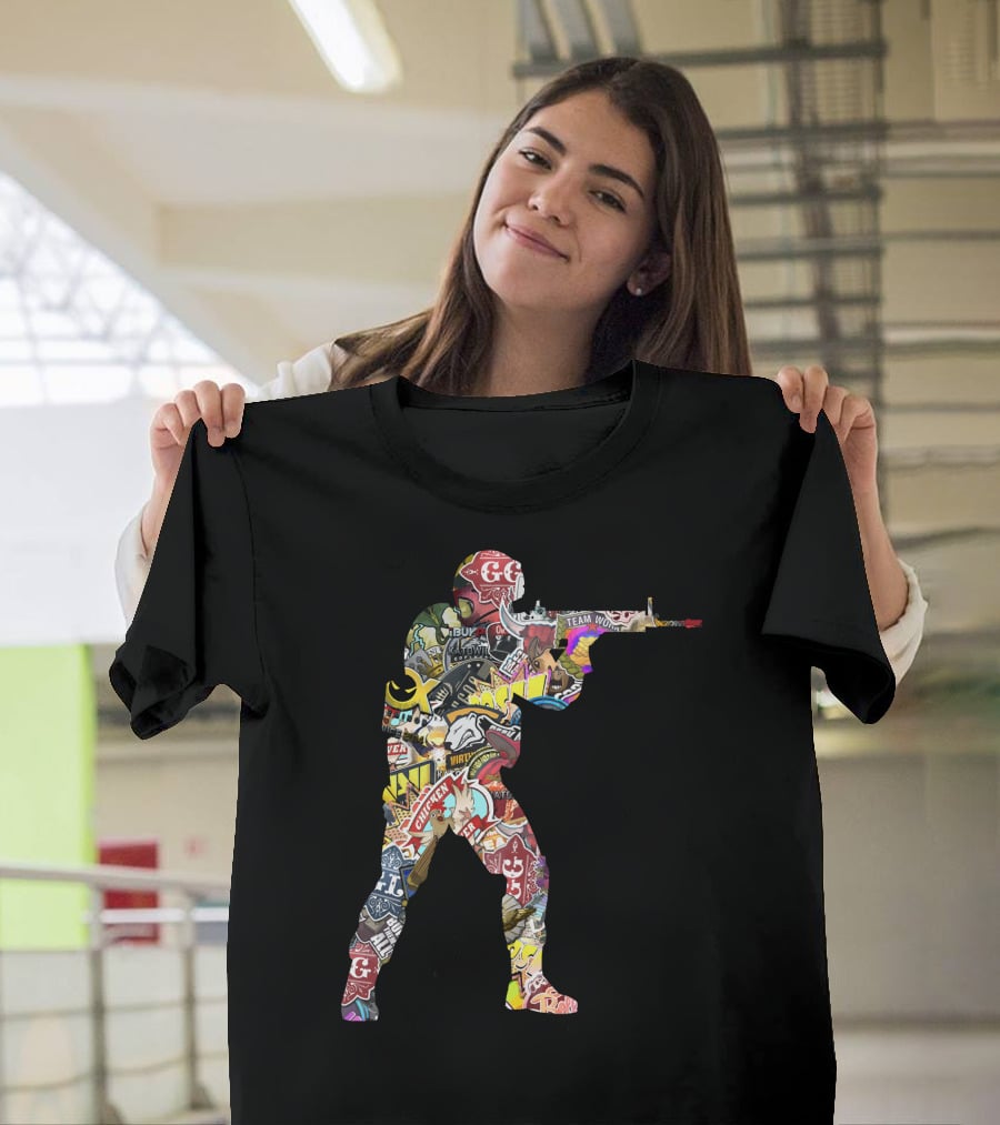 Counter Strike Global Offensive Patchwork T-Shirt