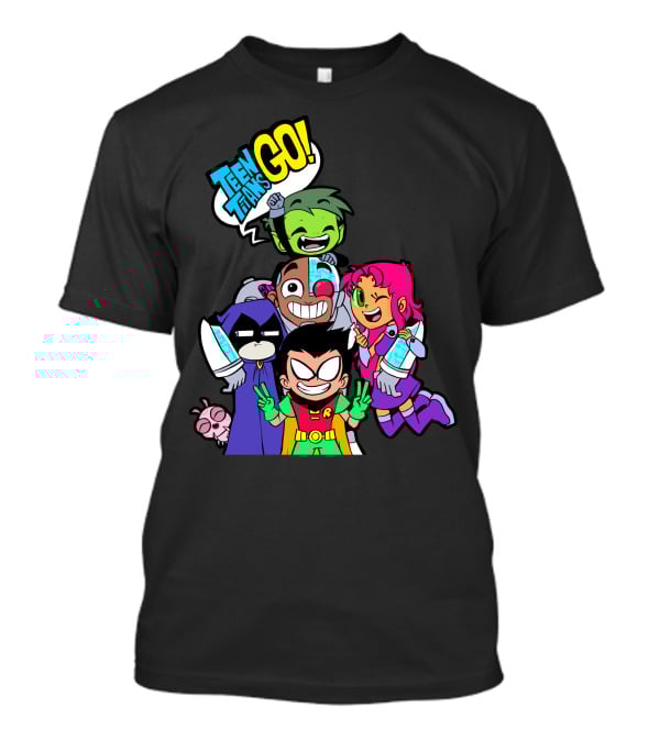 Teen Titans Go Animated Characters Group T-Shirt