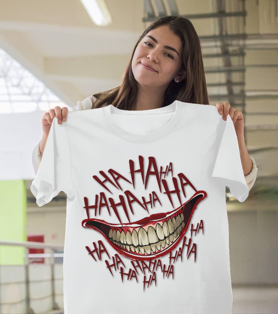 HAHA HAHA HAHA Grinning Mouth T-Shirt
