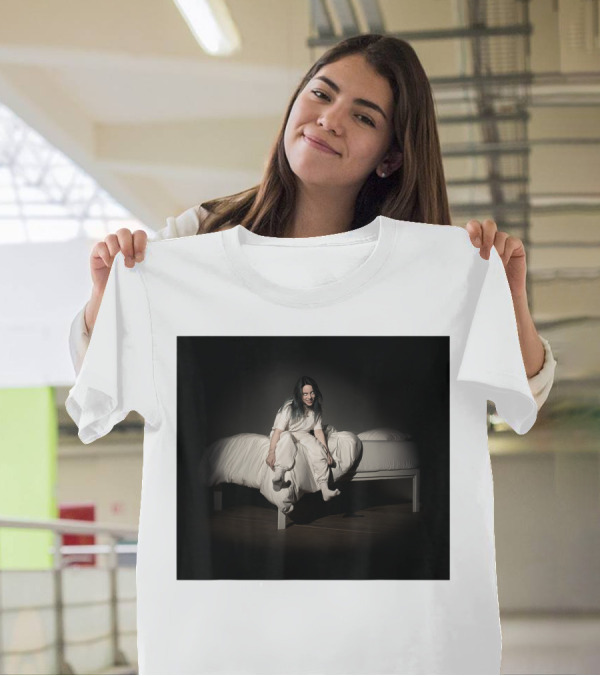 Billie Eilish Sweet Dreams Bed Scene White T-Shirt