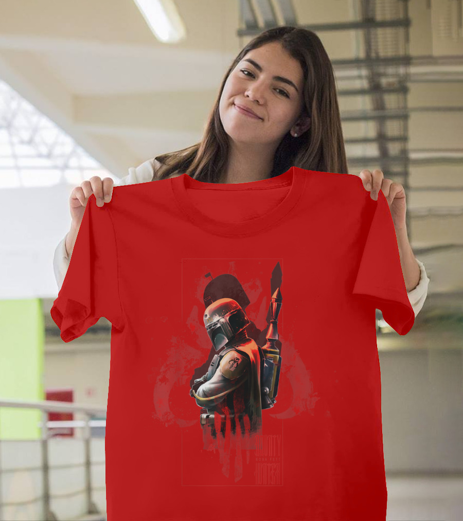 Star Wars Boba Fett Mandalorian Hunter Mythosaur Crest T-Shirt