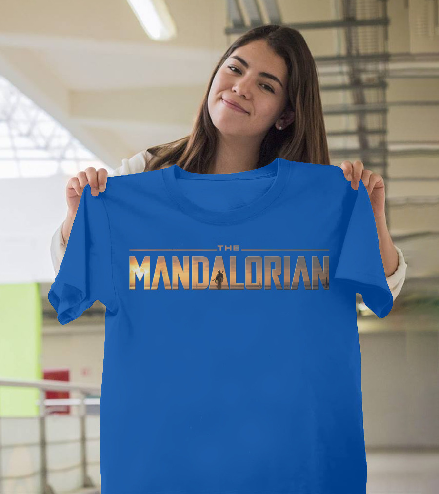 Star Wars The Mandalorian Series Logo Iconic Sunset T-Shirt