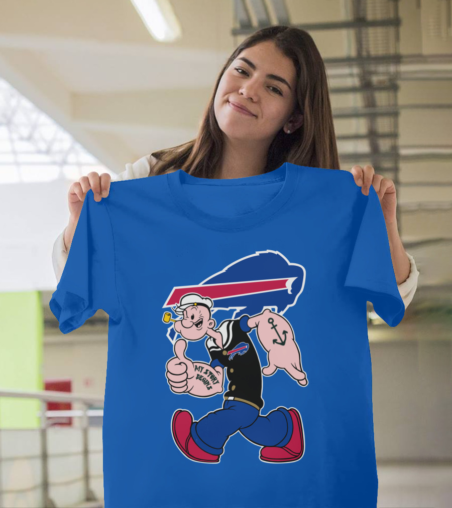 Buffalo Bills Popeye My Spirit Beanie T-Shirt