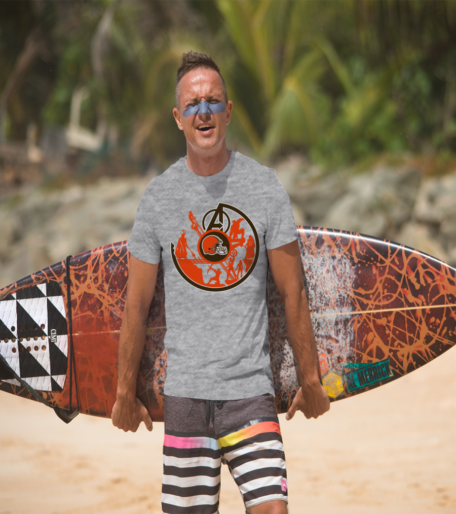 Cleveland Browns Avengers Mashup T-Shirt