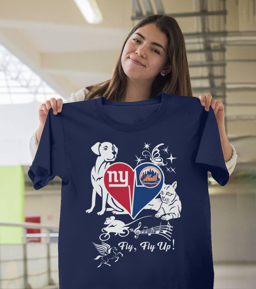 Ny Giants Mets Fly Fly Up T-Shirt