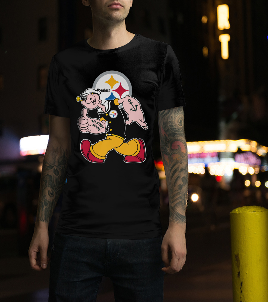 Steelers Popeye My Story Begins T-Shirt