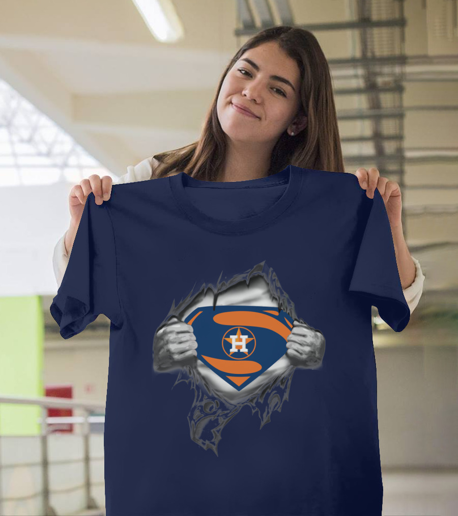 Superman Style Houston Astros Symbol T-Shirt