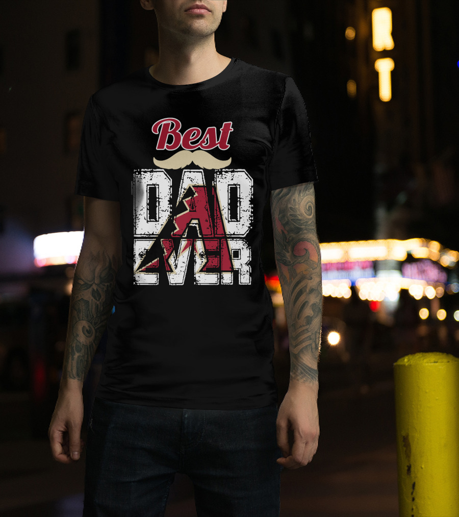Best Dad Ever Diamondbacks T-Shirt