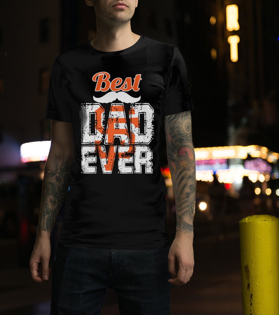 Best Dad Ever Giants Fan T-Shirt