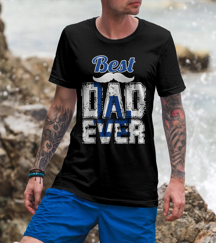 Best Dad Ever Dodgers T-Shirt
