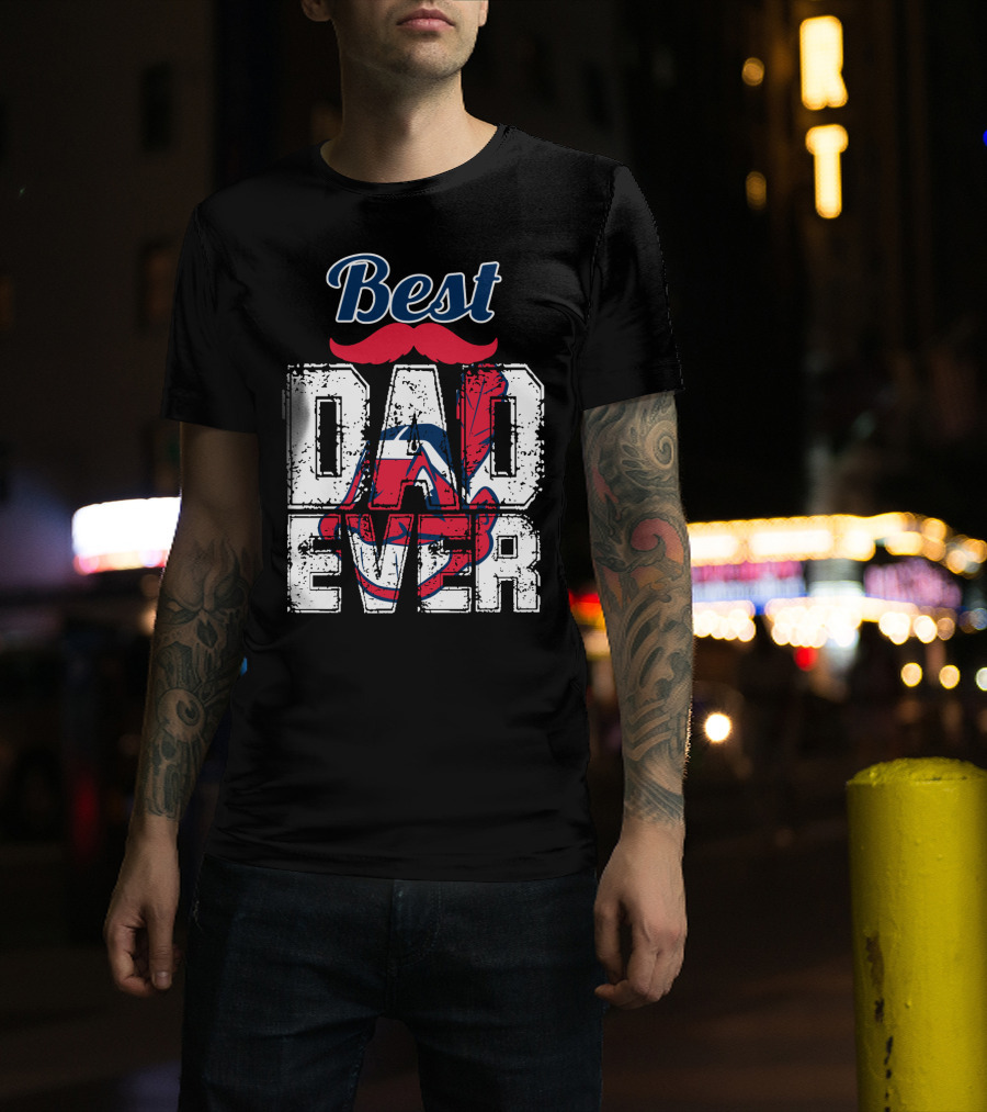 Best Dad Ever Indians Chief Wahoo T-Shirt