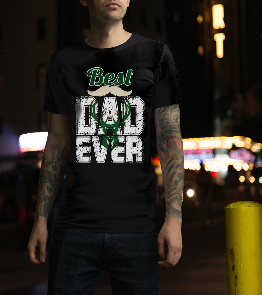 Best Dad Ever Bucks T-Shirt