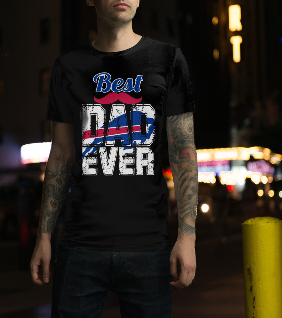 Best Dad Ever Bills Football T-Shirt