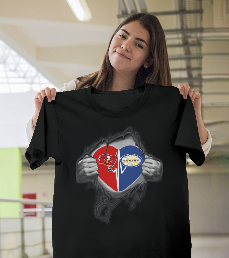 Buccaneers Heart Miami Fusion Soccer Football T-Shirt