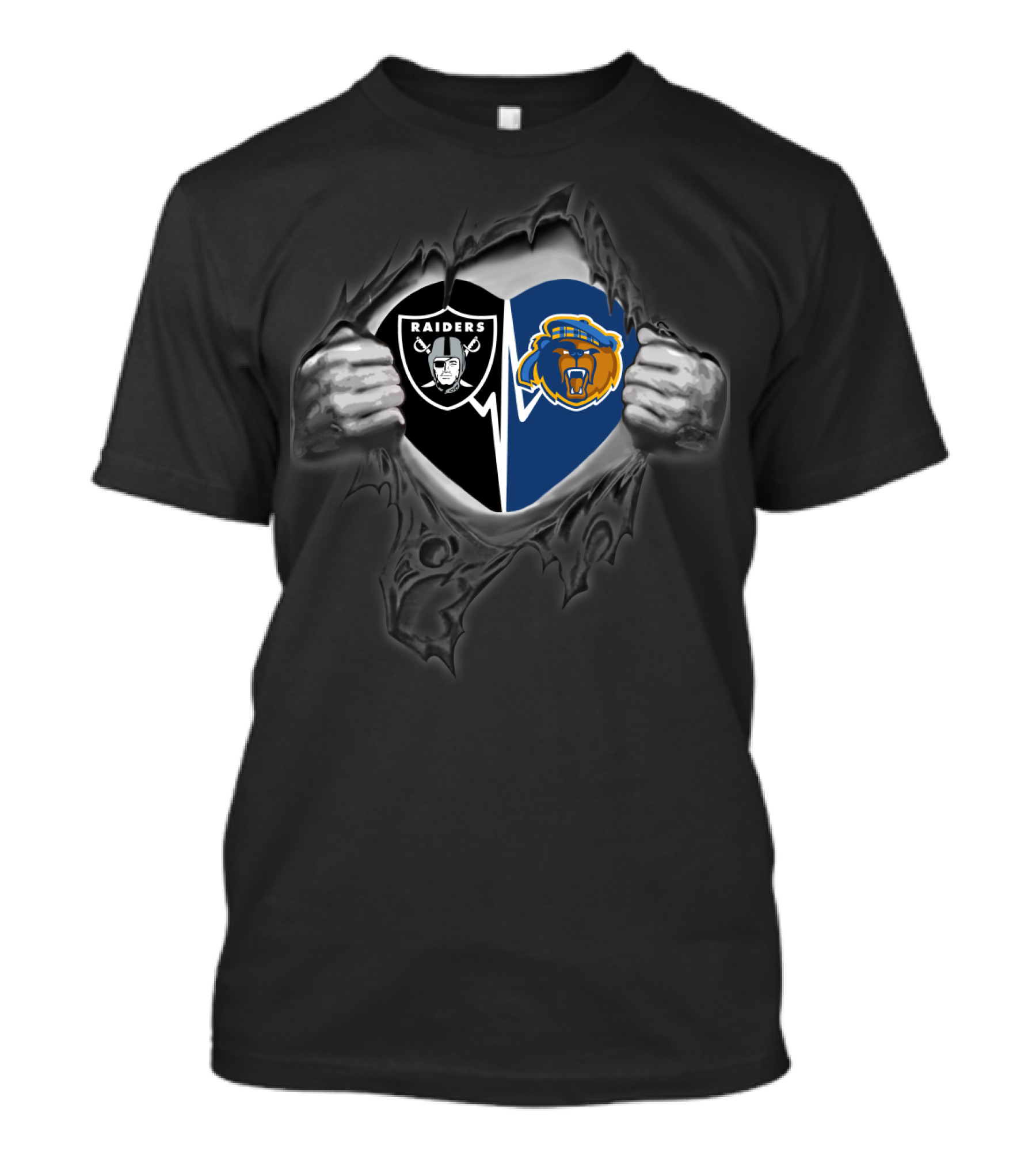 Raiders Uc Riverside Highlanders Bears Fusion T-Shirt