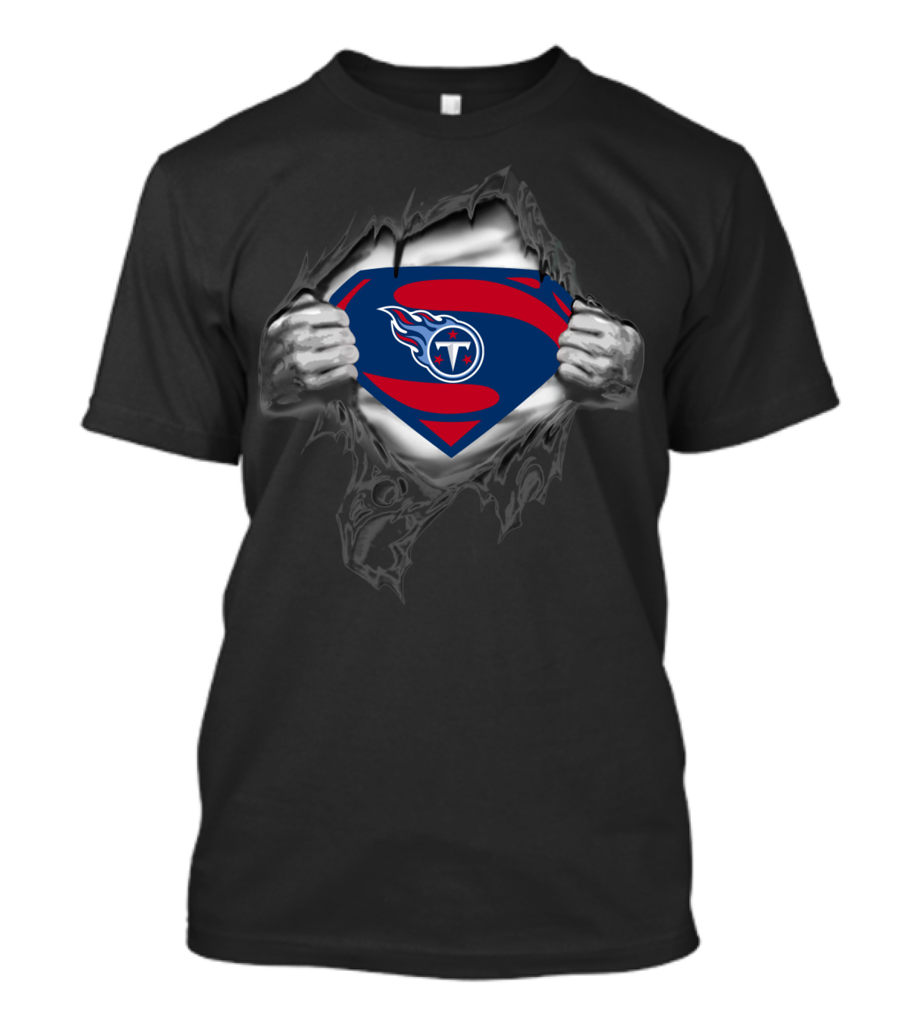 Superman Logo Tennessee Titans T-Shirt