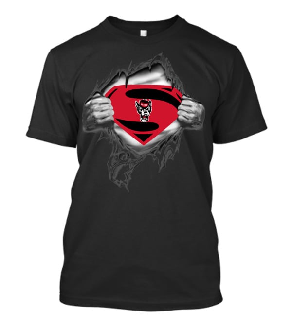 Nc State Wolfpack Superman Logo Wolf Unleashed T-Shirt