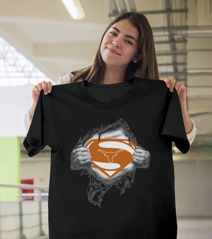 Texas Longhorns Superman T-Shirt