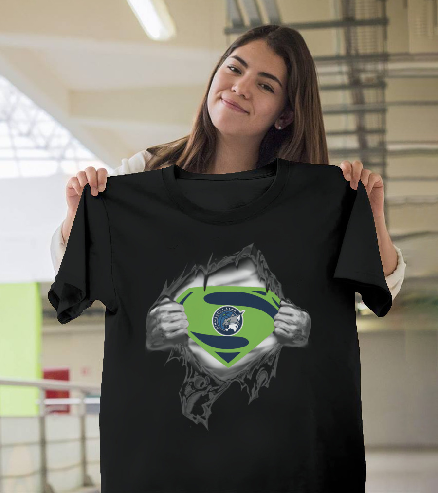 Minnesota Lynx Superpower Logo Superman Style 405 T-Shirt