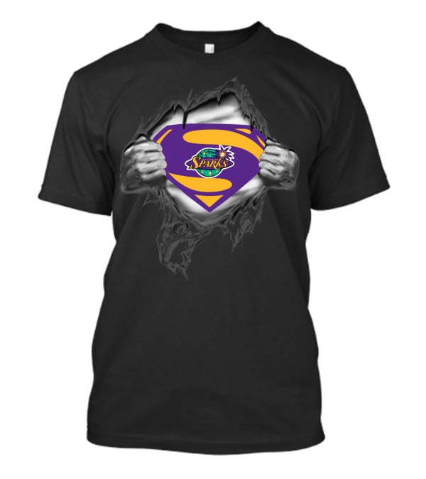 Los Angeles Sparks Superman Logo 406 T-Shirt