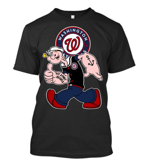 Washington Nationals Popeye My Story Begins T-Shirt