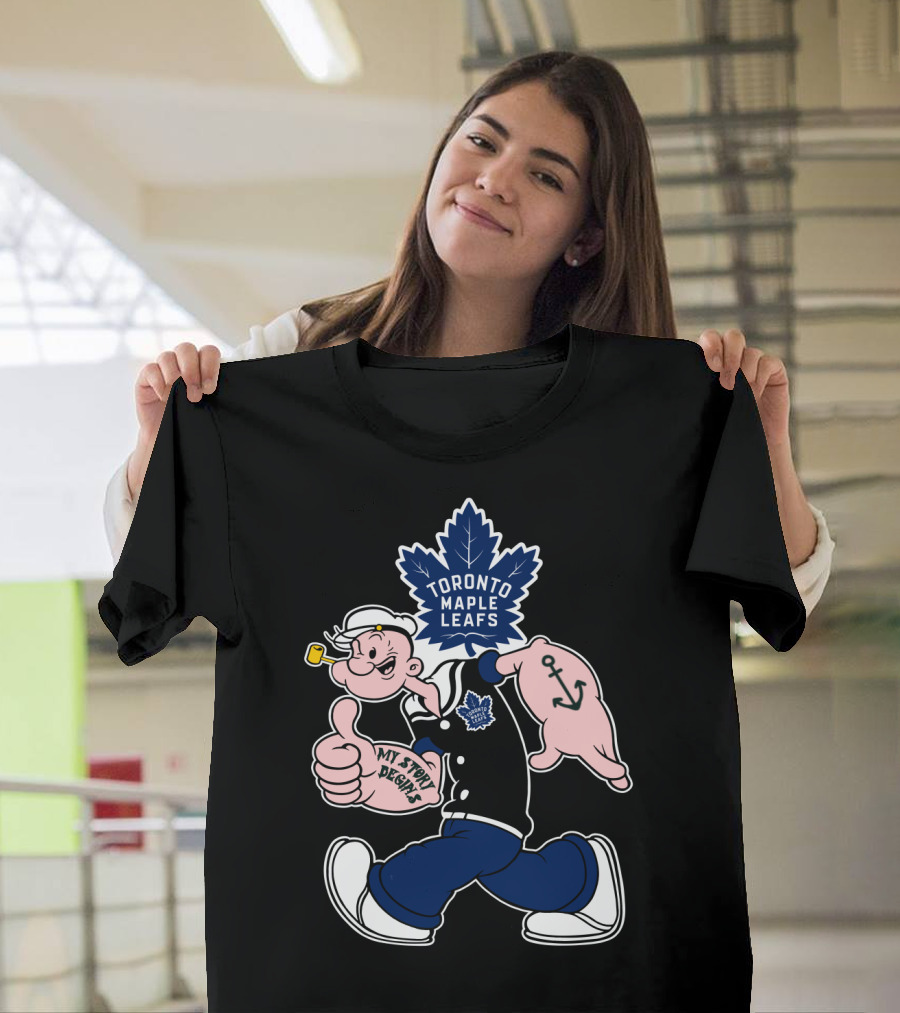 Toronto Maple Leafs Popeye My Story Begins T-Shirt