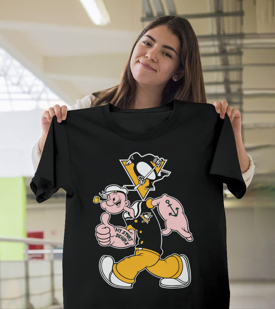 Pittsburgh Penguins Popeye Mashup T-Shirt