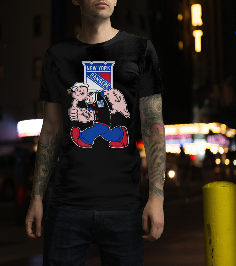 New York Rangers Popeye My Story Begins T-Shirt