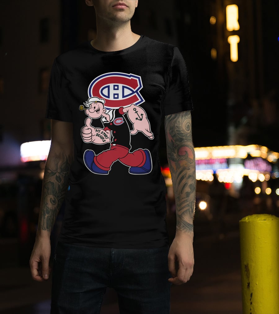 Montreal Canadiens Popeye My Story Begins T-Shirt
