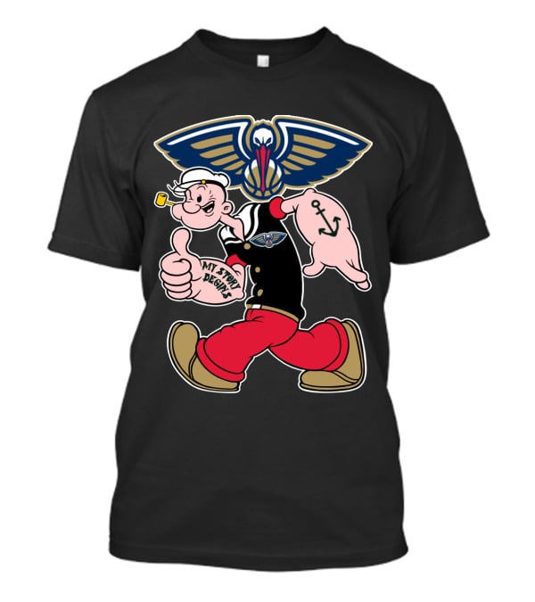 New Orleans Pelicans Popeye My Story Designs T-Shirt