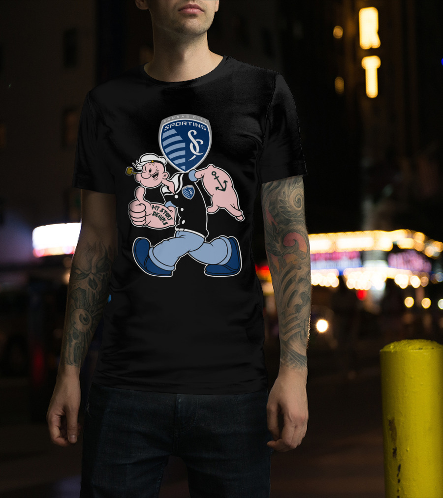 Sporting Kansas City 125 My Story Designs Popeye Style T-Shirt