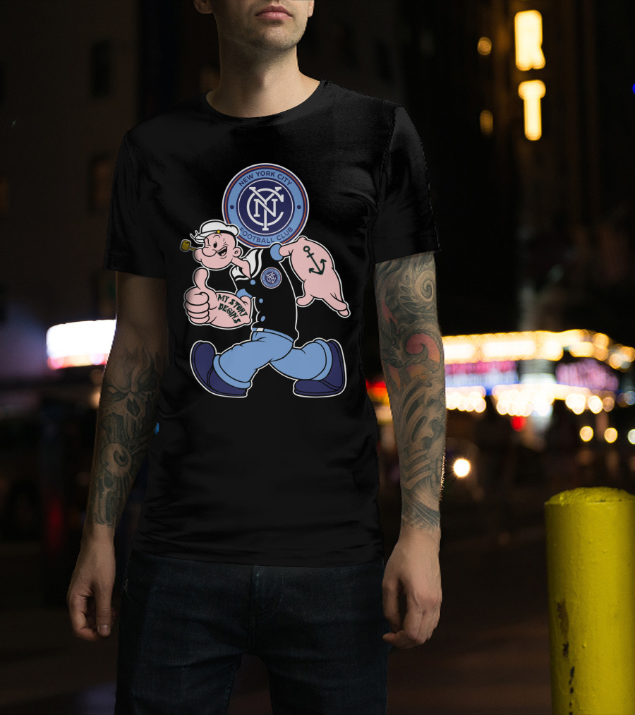 New York City Football Club Popeye My Story Begins T-Shirt