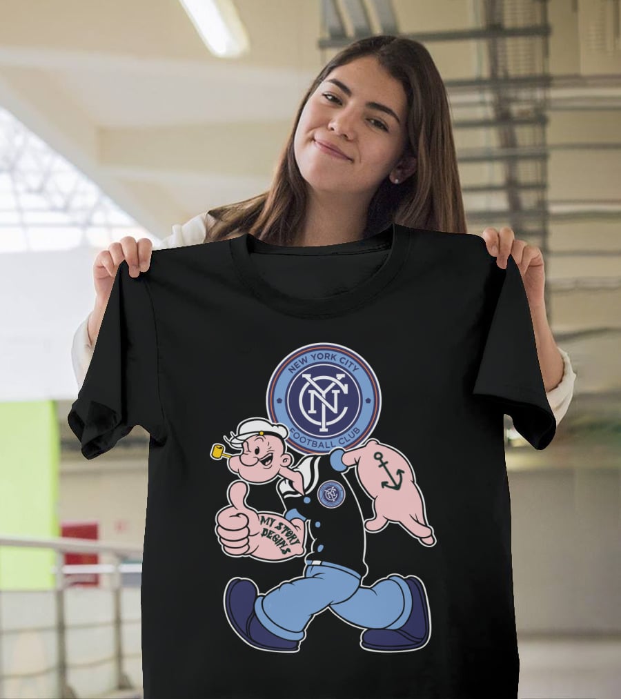 New York City Football Club Popeye My Story Begins T-Shirt
