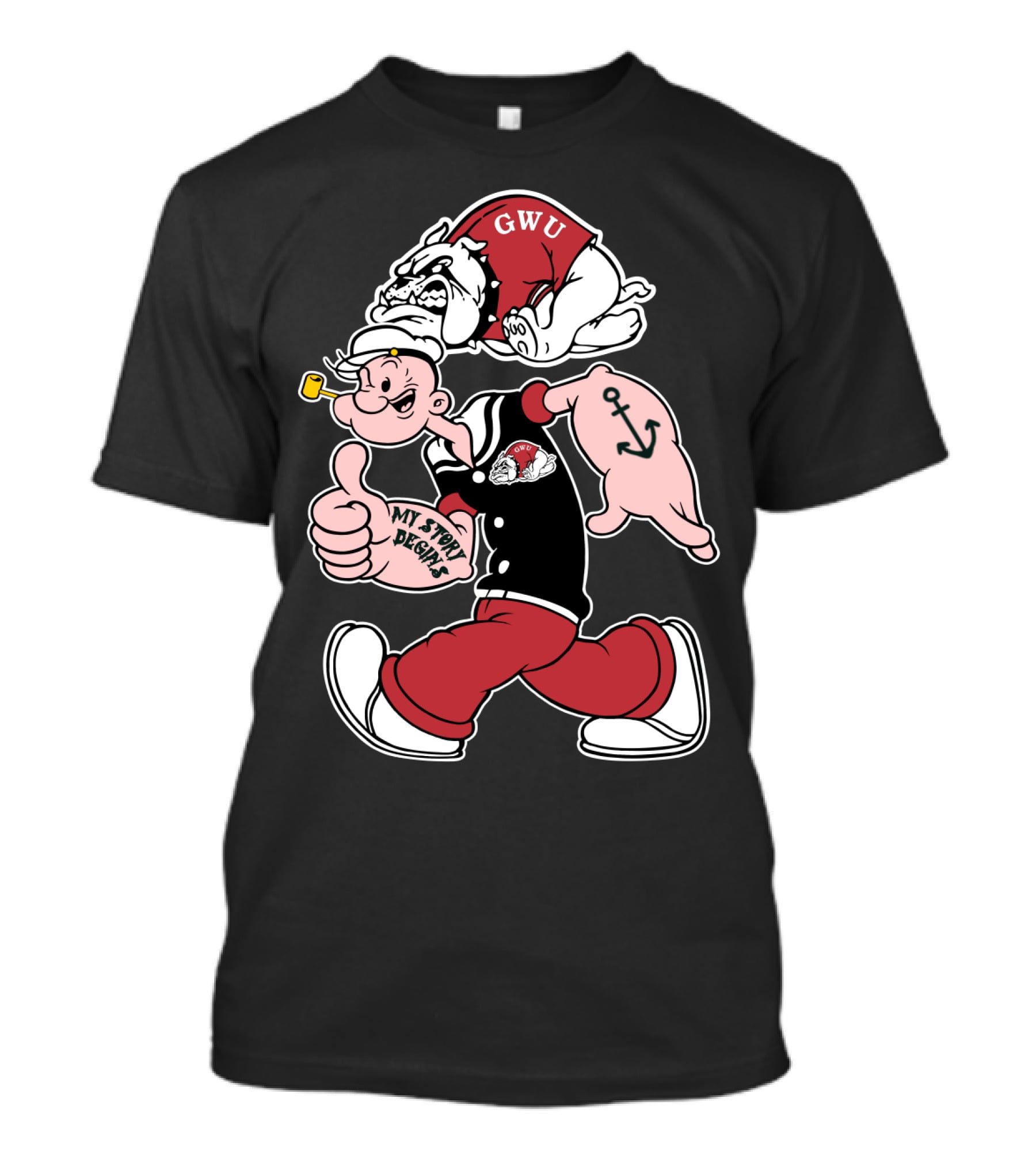 Gwu Gardner-Webb Bulldogs My Story Begins 205 T-Shirt