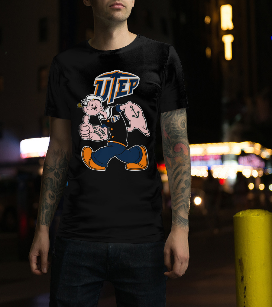 Utep Miners Popeye My Story Begins T-Shirt