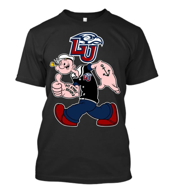 Liberty Flames Lu Logo Popeye My Story Begins T-Shirt