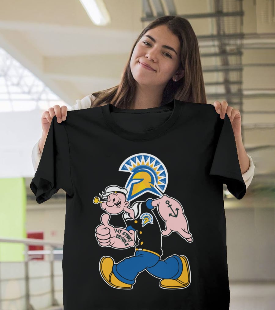 San Jose State Spartans Popeye My Story Begins T-Shirt
