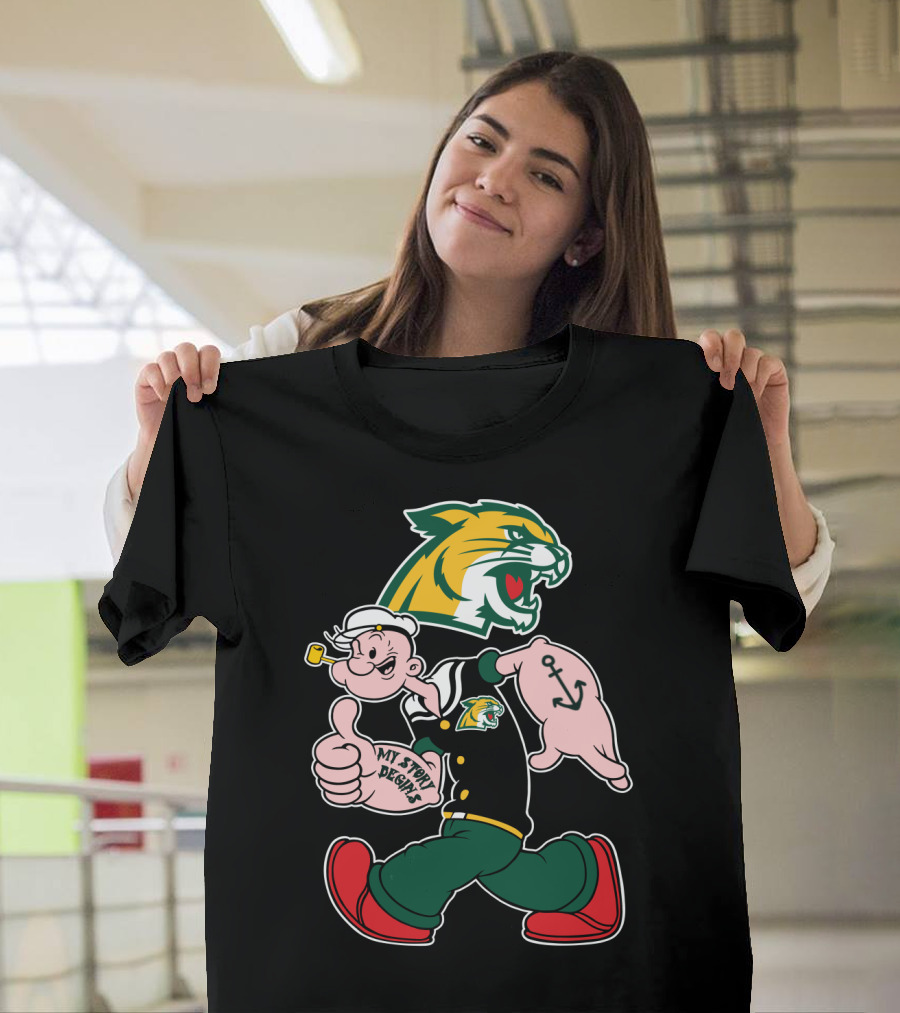 Northern Michigan Wildcats My Story Designs Sailor Character T-Shirt