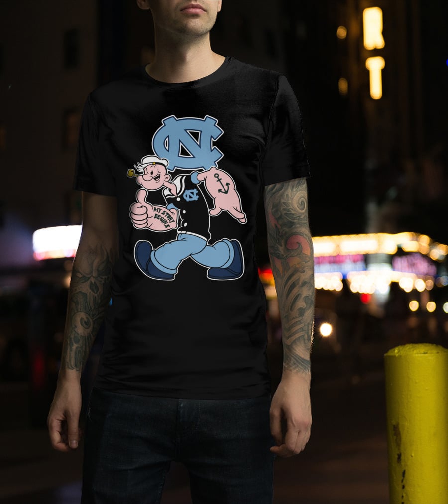 North Carolina Tar Heels Popeye My Story Begins T-Shirt