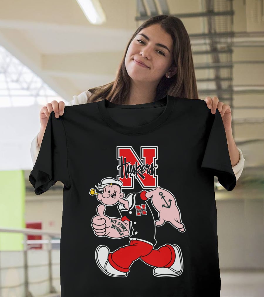 Nebraska Cornhuskers Popeye My Story Designs T-Shirt