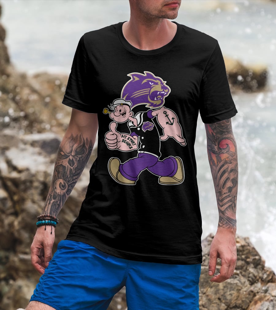 Western Carolina Catamounts Popeye My Story Designs T-Shirt